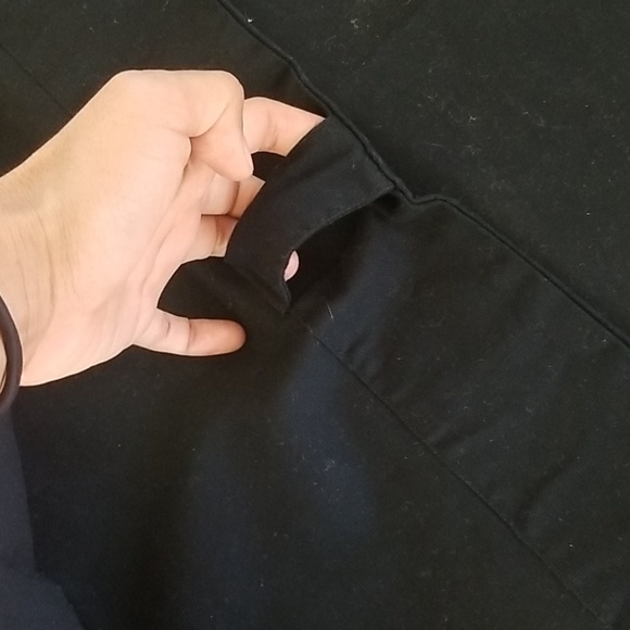 RE Room Essentials Target Black Cotton Curtains - Picture 4 of 4